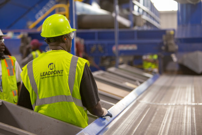 Employés du recyclage Effectif Leadpoint MRF