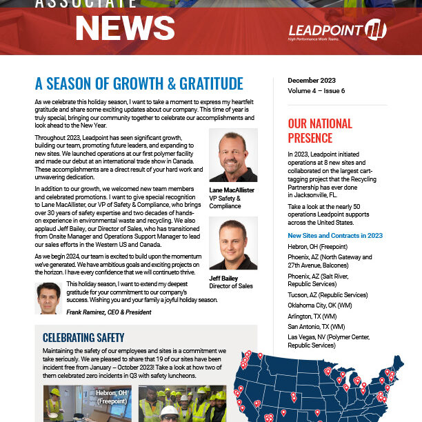 December 2023 Associate Newsletter Leadpoint USA