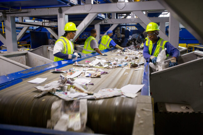 Leadpoint workers at a MRF